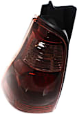 Driver Side Tail Light, without Bulb, Halogen, Clear and Red Lens, CAPA CERTIFIED