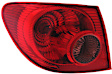 Driver Side, Outer Tail Light, with Bulb, Halogen, Clear and Red Lens, CAPA CERTIFIED