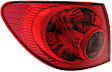 Driver Side, Outer Tail Light, with Bulb, Halogen, Clear and Red Lens, CAPA CERTIFIED