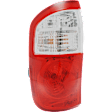 Driver Side Tail Light, with Bulb, Halogen, For Double Cab With Standard Bed, Clear and Red Lens, CAPA CERTIFIED