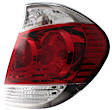Passenger Side Tail Light, with Bulb, Halogen, Clear and Red Lens, LE/XLE Models, USA Built Vehicle, CAPA CERTIFIED