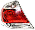 Driver Side Tail Light, with Bulb, Halogen, Clear and Red Lens, LE/XLE Models, USA Built Vehicle, CAPA CERTIFIED