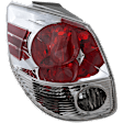 Driver Side Tail Light, with Bulb, Halogen, Clear and Red Lens, CAPA CERTIFIED