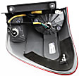 Driver Side, Outer Tail Light, with Bulb, Halogen, Clear and Red Lens, 8 Cyl., 4.7L Engine, CAPA CERTIFIED