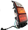 Passenger Side Tail Light, With bulb(s), Halogen, Amber, Clear and Red Lens