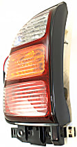 Driver Side Tail Light, With bulb(s), Halogen, Amber, Clear and Red Lens