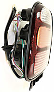 Driver Side Tail Light, With bulb(s), Halogen, Amber, Clear and Red Lens