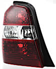 Driver Side Halogen Tail Light, Without Bulb(s), Except Hybrid Model, CAPA Certified