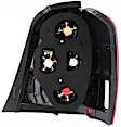 Driver Side Halogen Tail Light, Without Bulb(s), Except Hybrid Model, CAPA Certified