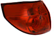 Driver Side, Outer Tail Light, with Bulb, Halogen, Red Lens, CAPA CERTIFIED