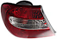 Driver Side Halogen Tail Light, Without bulb(s), OE Replacement, CAPA Certified