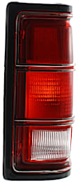 Passenger Side Tail Light, Without bulb(s), Halogen, Clear and Red Lens