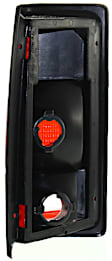 Passenger Side Tail Light, Without bulb(s), Halogen, Clear and Red Lens