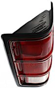Passenger Side Tail Light, Without bulb(s), Halogen, Clear and Red Lens