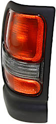 Driver Side Tail Light, without Bulb, Halogen, Clear and Red Lens, Without Sport Package, Old Body Style, CAPA CERTIFIED