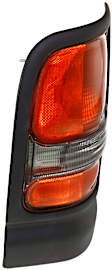 Driver Side Tail Light, without Bulb, Halogen, Clear and Red Lens, Without Sport Package, Old Body Style, CAPA CERTIFIED