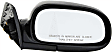 Sedan Passenger Side Mirror, Manual Adjust, Non-Heated, Manual Folding, Textured Black, No Signal Light, No Memory, No Puddle Light, No Auto-Dim, No Blind Spot Feature
