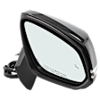 Passenger Side Mirror, Power Adjust, Heated, Power Folding, Paintable, In-housing Signal Light, With Memory, With Puddle Light, No Auto-Dim, With Blind Spot Detection in Glass