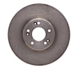 ERE-03028 Front, Driver or Passenger Side Brake Disc, Plain Surface