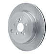 ERE-13040 Rear, Driver or Passenger Side Brake Disc, Plain Surface
