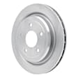 ERE-46009 Rear, Driver or Passenger Side Brake Disc, Plain Surface