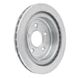 ERE-46009 Rear, Driver or Passenger Side Brake Disc, Plain Surface