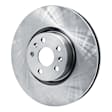 ERE-46064 Front, Driver or Passenger Side Brake Disc, Plain Surface, 4.2L, 8Cyl