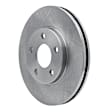 ERE-47033 Front, Driver or Passenger Side Brake Disc, Plain Surface, 5 Lugs