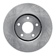 ERE-47033 Front, Driver or Passenger Side Brake Disc, Plain Surface, 5 Lugs