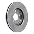 ERE-47033 Front, Driver or Passenger Side Brake Disc, Plain Surface, 5 Lugs