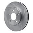 ERE-47063 Front, Driver or Passenger Side Brake Disc, Plain Surface
