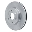 ERE-48062 Front, Driver or Passenger Side Brake Disc, Plain Surface