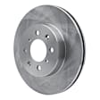 ERE-59015 Front, Driver or Passenger Side Brake Disc, Plain Surface