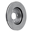 ERE-59015 Front, Driver or Passenger Side Brake Disc, Plain Surface