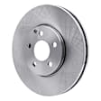 ERE-63072 Front, Driver or Passenger Side Brake Disc, Plain Surface