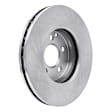 ERE-63072 Front, Driver or Passenger Side Brake Disc, Plain Surface