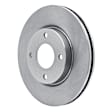 ERE-67056 Front, Driver or Passenger Side Brake Disc, Plain Surface