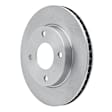ERE-67062 Front, Driver or Passenger Side Brake Disc, Plain Surface, 1.6L, 4Cyl