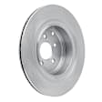 ERE-68015 Rear, Driver or Passenger Side Brake Disc, Plain Surface