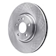 ERE-73065 Front, Driver or Passenger Side Brake Disc, Plain Surface