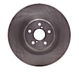 ERE-75035D Front, Passenger Side Brake Disc, Plain Surface