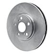 ERE-76059 Front, Driver or Passenger Side Brake Disc, Plain Surface, 2.2L, 4Cyl