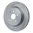ESE-75040D Rear, Driver Side Brake Disc, Slotted, 5.0L, 8Cyl