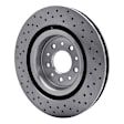 EXE-20016 Front Brake Disc, Cross-drilled and Slotted