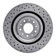 EXE-20016 Front Brake Disc, Cross-drilled and Slotted
