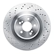 EXE-31156D Rear, Driver Side Brake Disc, Cross-drilled and Slotted,, 4.4L, 8Cyl