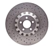 EXE-54081D Front, Driver Side Brake Disc, Cross-drilled and Slotted, 5.2L, 8Cyl