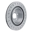 EXE-63069 Rear, Driver or Passenger Side Brake Disc, Cross-drilled and Slotted, 6.0L, 12Cyl