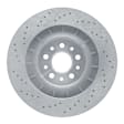 EXE-79004 Front, Driver or Passenger Side Brake Disc, Cross-drilled and Slotted