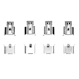 HK1-59007 Brake Hardware Kit - Direct Fit, Kit